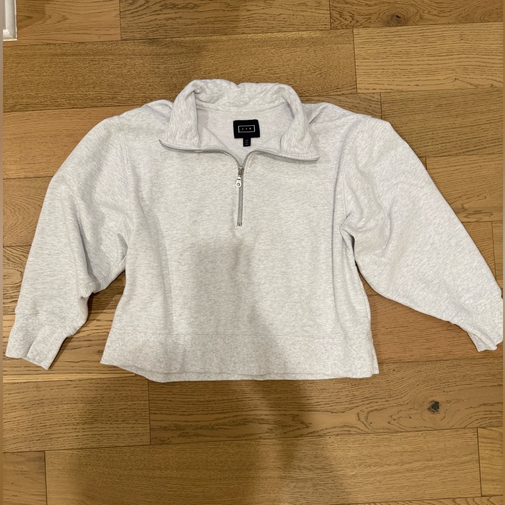 AYR Light Gray Quarter-Zip Sweatshirt